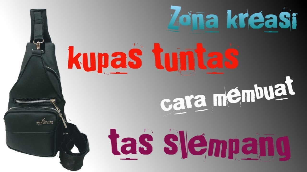 Как сделать мужскую сумку-слинг