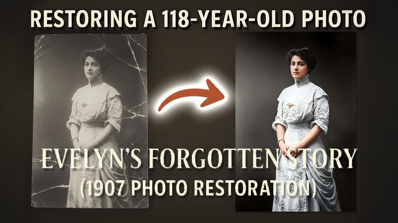 The Only Photo She Left Behind… Restored After 118 Years