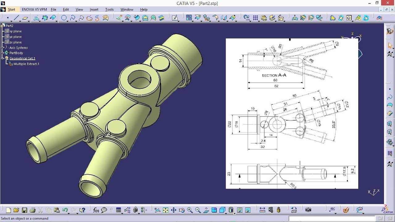 Catia Flow Control Pipes