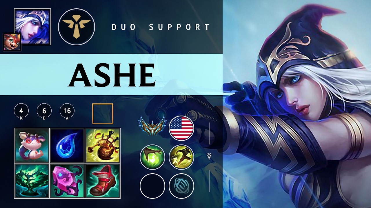 Ashe Support vs Nautilus - NA Challenger Patch 26.02