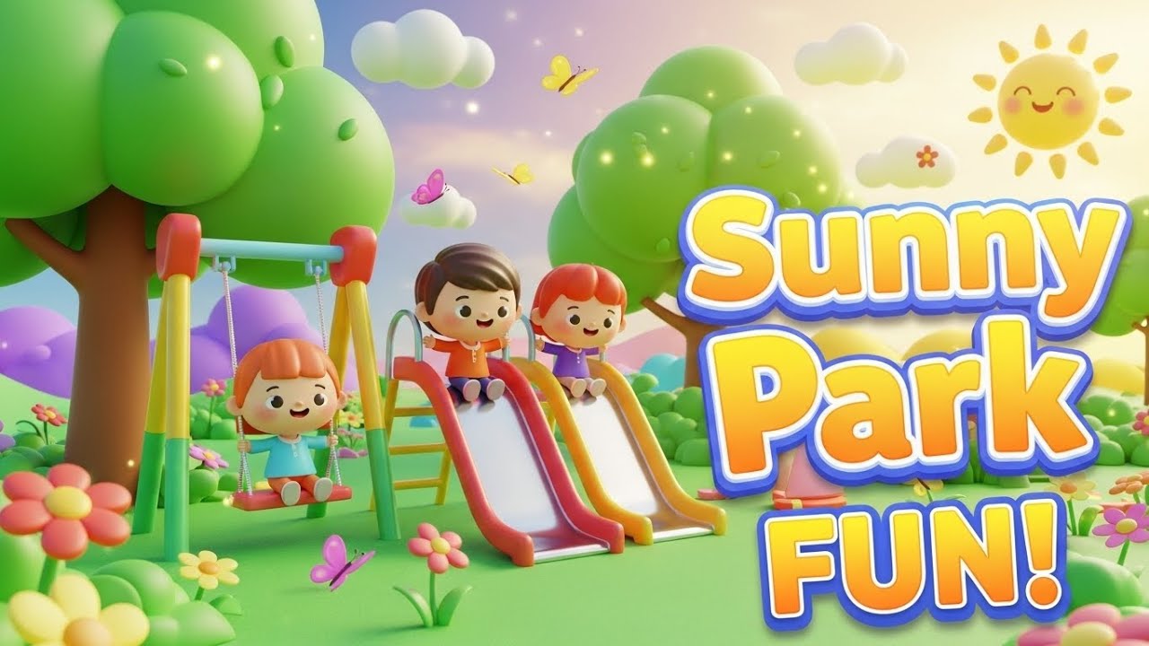Sunny Playground Fun🌞🌈🎵 | A Fun Poem For You🎀💖🎺