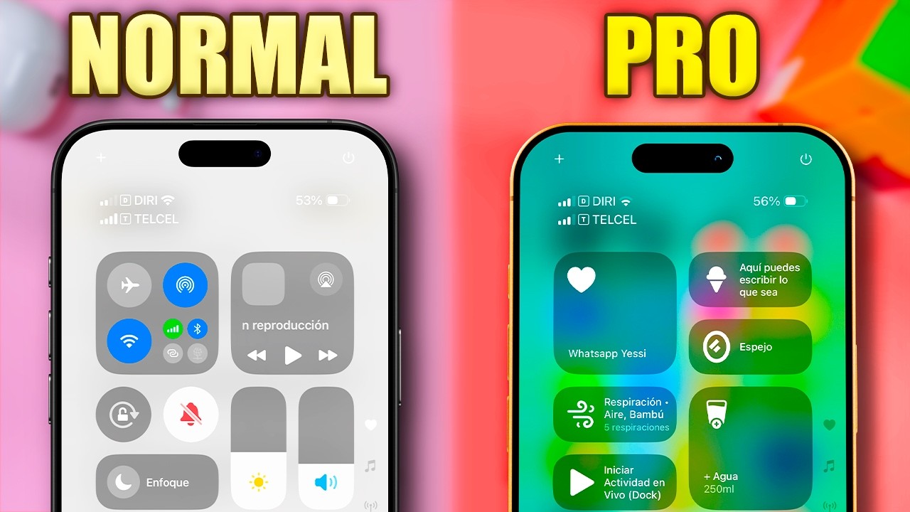 💥 Como PERSONALIZAR tu Centro de Control NIVEL EXPERTO 🤩 iOS 18 Agrega Trucos