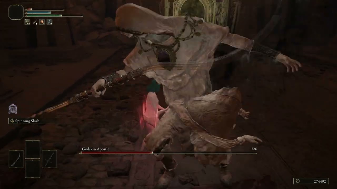 Godskin Apostle - RL1 NG+7 +0 Weapons [No Sprint/Jump/Roll/Buffs/Aux/AoW]
