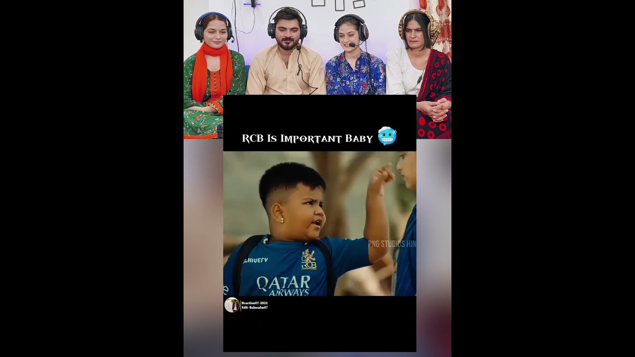 RCB is Important Baby 😎 #rcb #viratkohli #reactpro #reaction #shorts