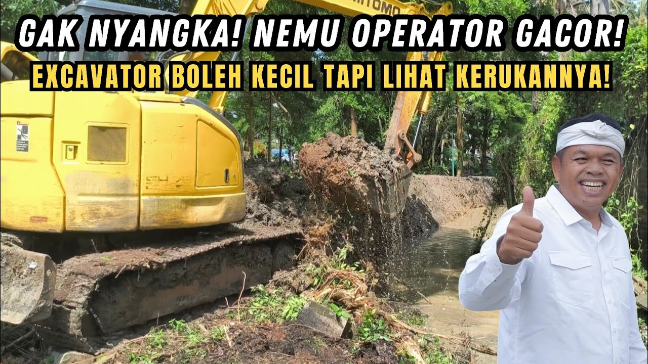 GAK NYANGKA❗NEMU OPERATOR GACOR DI KALI VKC CIKARANG❗EXCAVATOR BOLEH KECIL TAPI LIHAT KERUKANNYA❗
