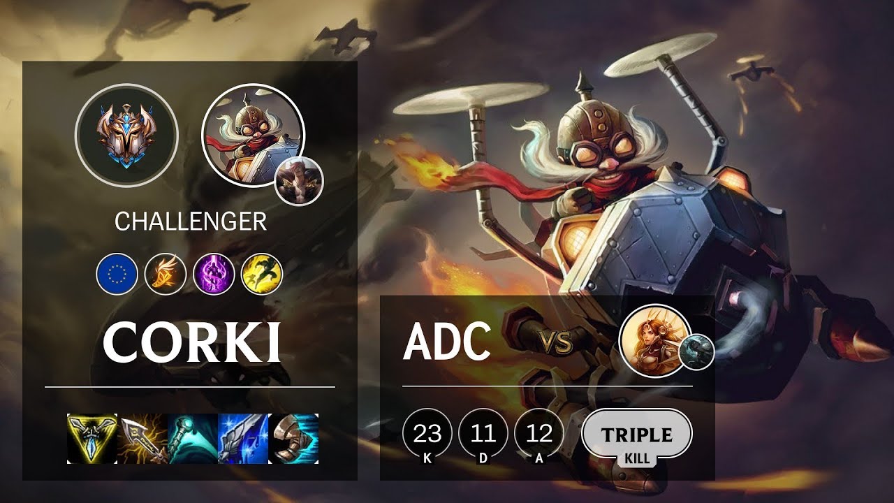 Corki ADC vs Leona - EUW Challenger Patch 10.9