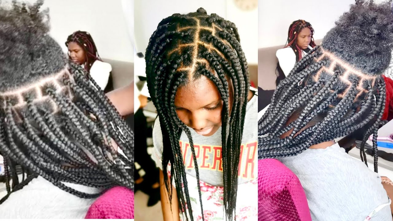 The Secret To Perfect Grip roots Box Braids Easy ( step by step Tutorial for you all )