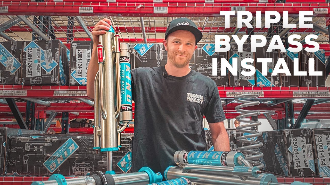 Installing King Triple Bypass Shocks - Salvage Tacoma Pre-runner Build PT. 7