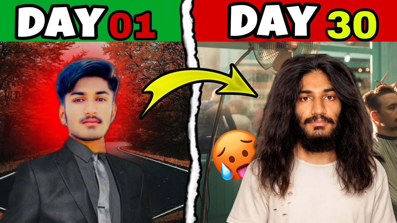 30 Days Without Hair Cut Challenge🥵 | Very Hard Challenge For School Student👨🏻‍🎓
