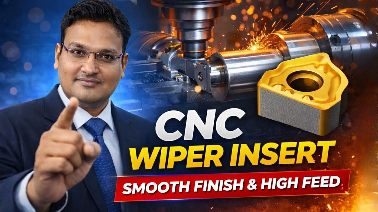 Wiper Insert Explained | Better Surface Finish in CNC Turning – Complete Guide