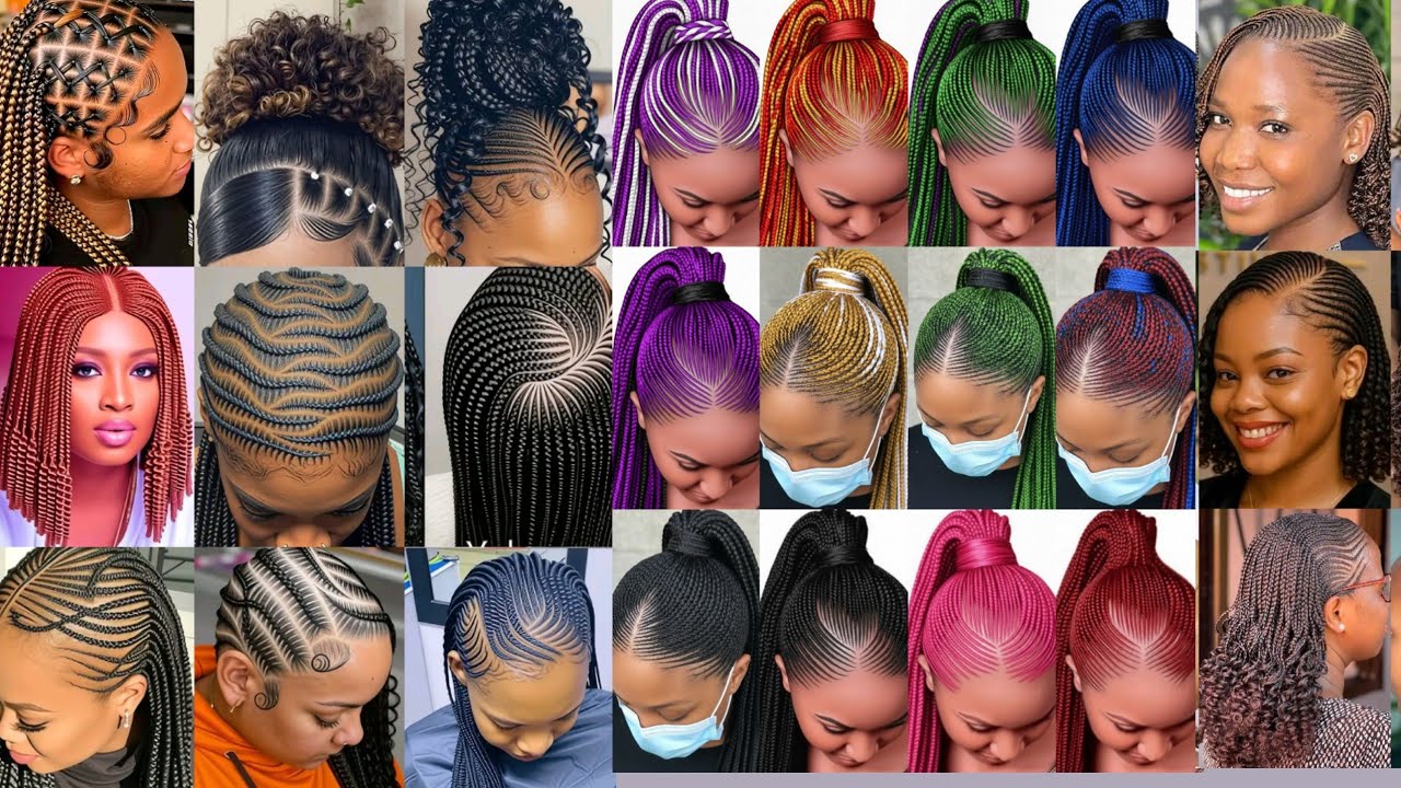 Super cute cornrow hairstyles/ Braids Hairstyles inspo 🥰🥰🥰