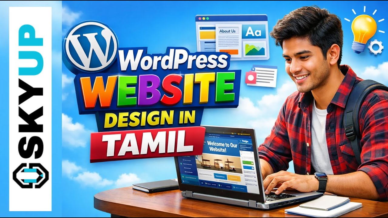 தமிழில் WordPress Website Design | Beginner to Pro Web Development | SKYUP