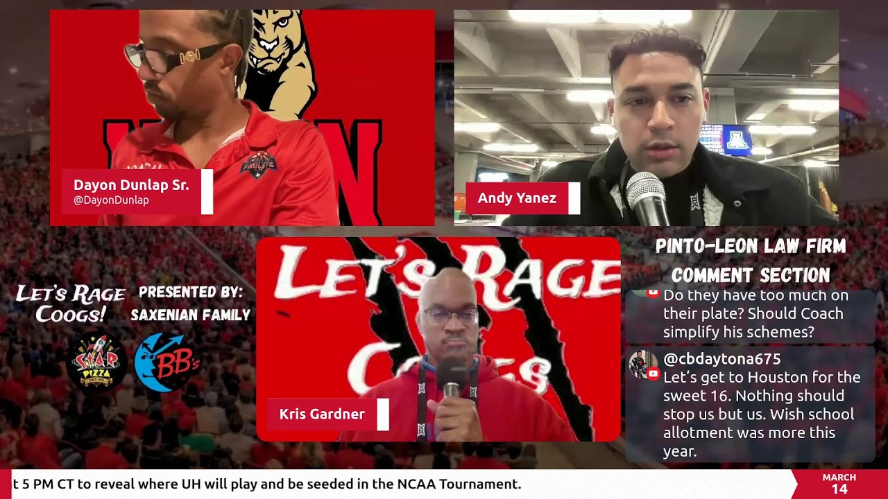 Redemption?! #2 Houston Cougars vs. # 1 Arizona: Big 12 Tournament Finals - Let's Rage Coogs!