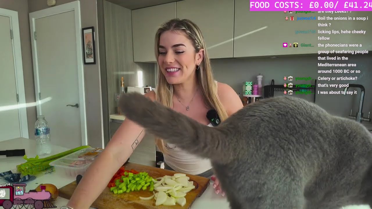 COOKING CHICKEN SOUP & CHALLAH BREAD TWITCH VOD LITTLEBUNNY_X