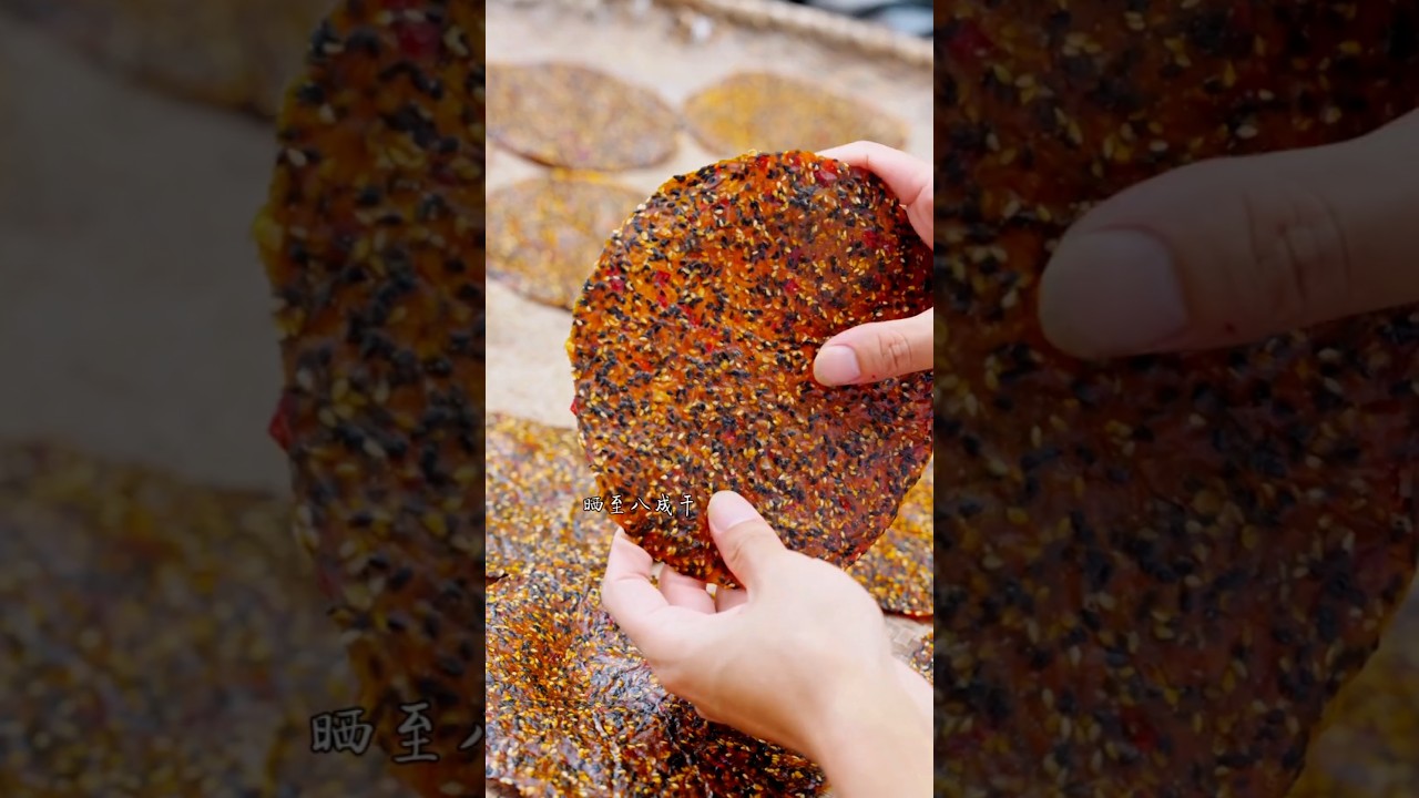 Unique pumpkin papad made using traditional village method 🍪 | Sweet Pumpkin Papad Recipe #food #shorts