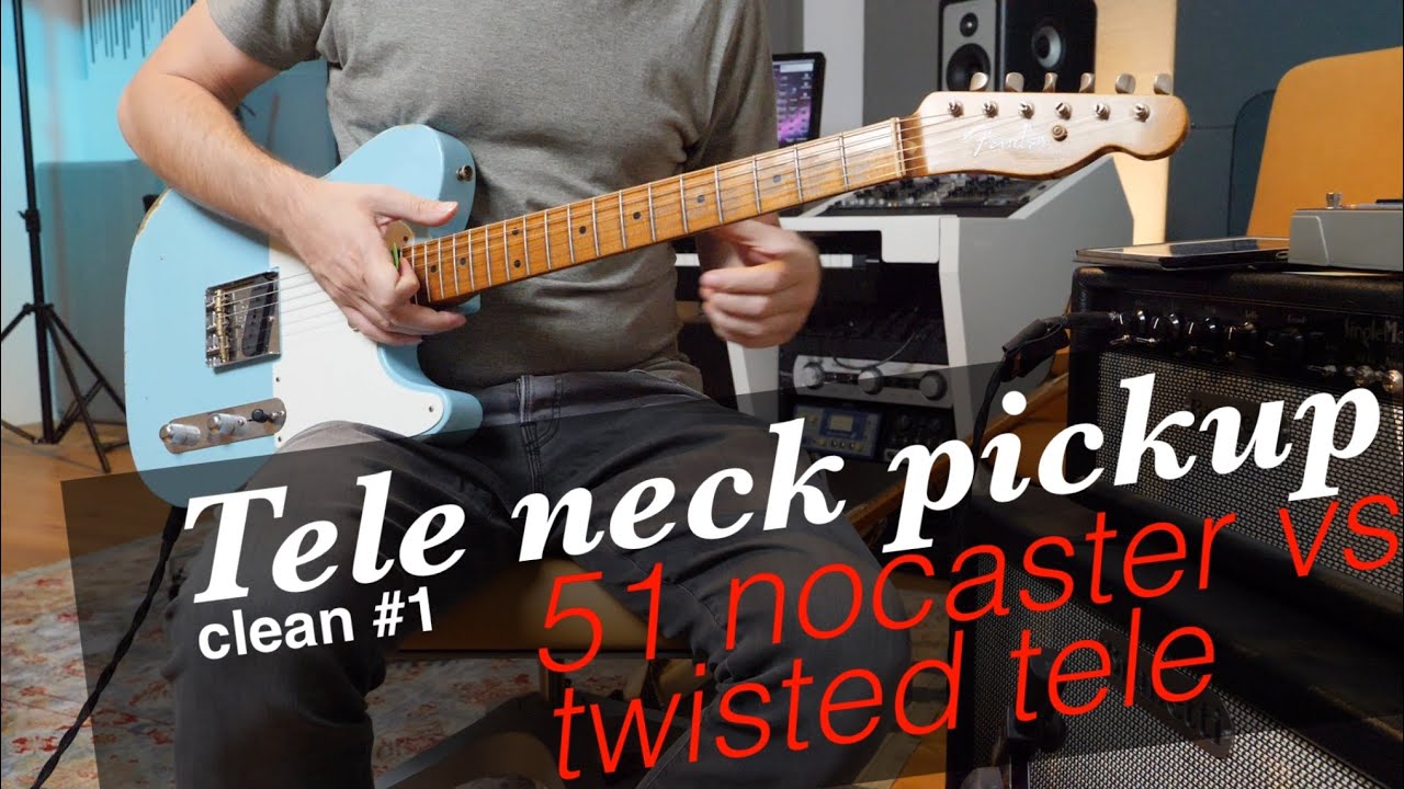 CLEAN: '51 Nocaster vs. Twisted Tele neck pickup (Fender Custom Shop ´52 Tele)