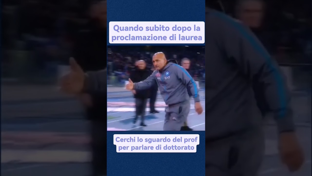 Spalletti vuol provare il dottorato? #shorts