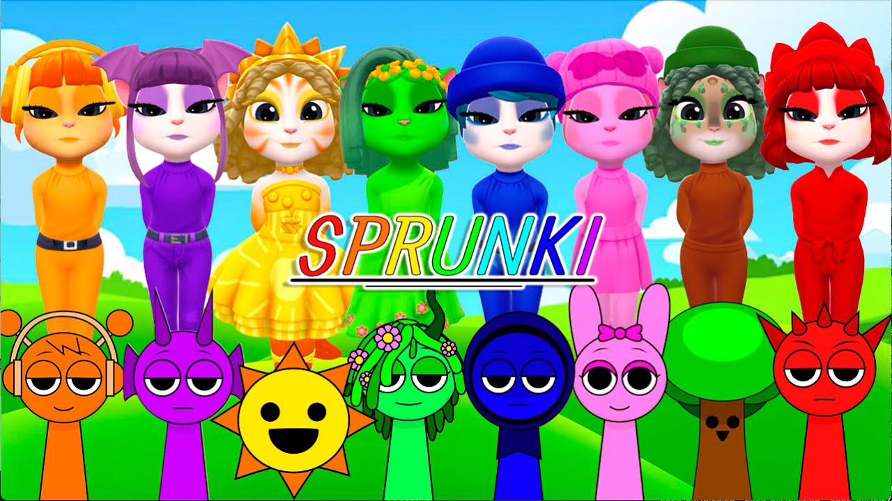 My talking Angela 2 | SPRUNKI INCREDIBOX | All Characters | New update | Cosplay
