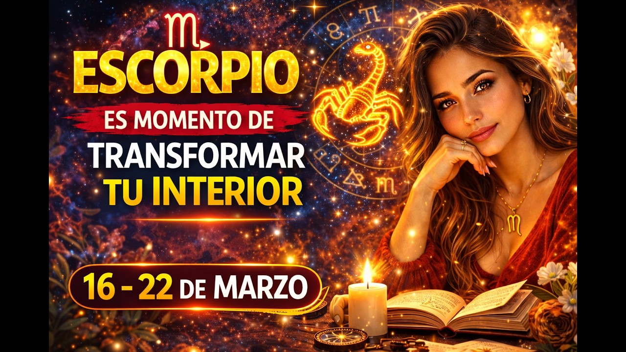 ESCORPIO ♏ Semana del 16 al 22 de Marzo | Comienza una Transformación Interior
