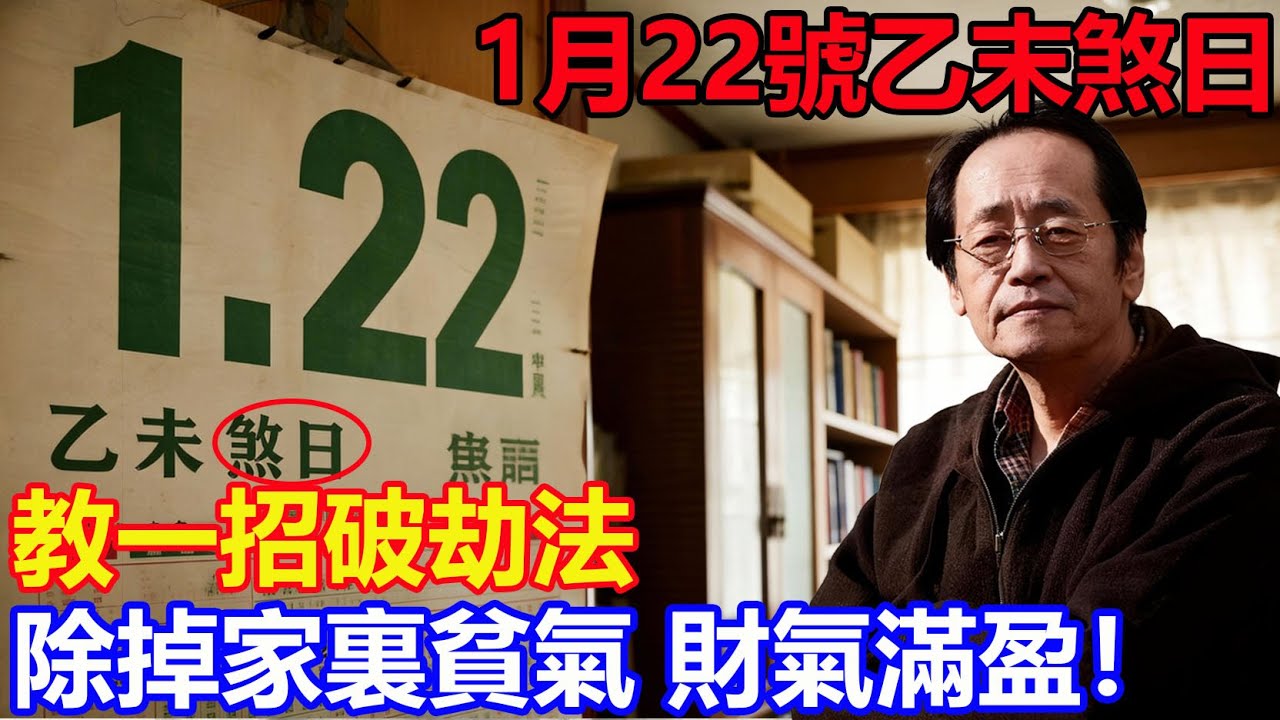 倪海廈鄭重告誡：1月22日「煞日」大凶？謬論！這是臺灣送「窮神」最佳日，一招西方破劫法，家裏的「貧氣」全變「財氣」！ 