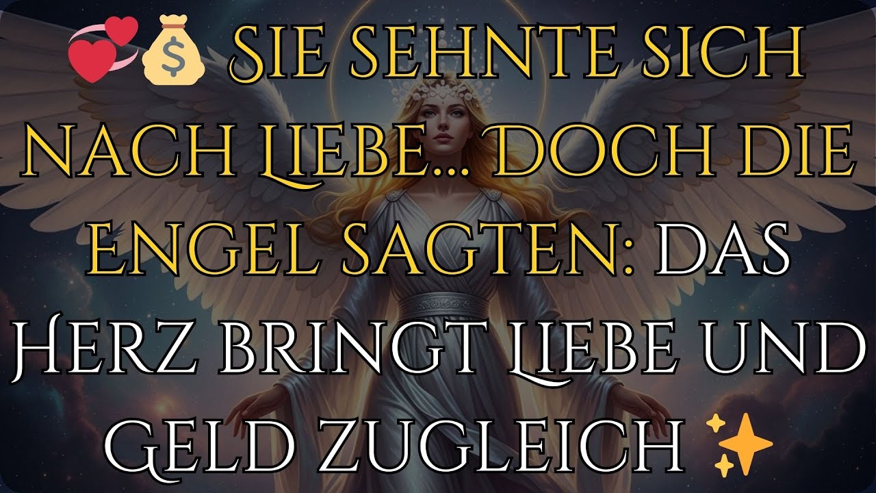 💞💰 Sie sehnte sich nach Liebe… Doch die Engel sagten: das Herz bringt Liebe und Geld zugleich ✨