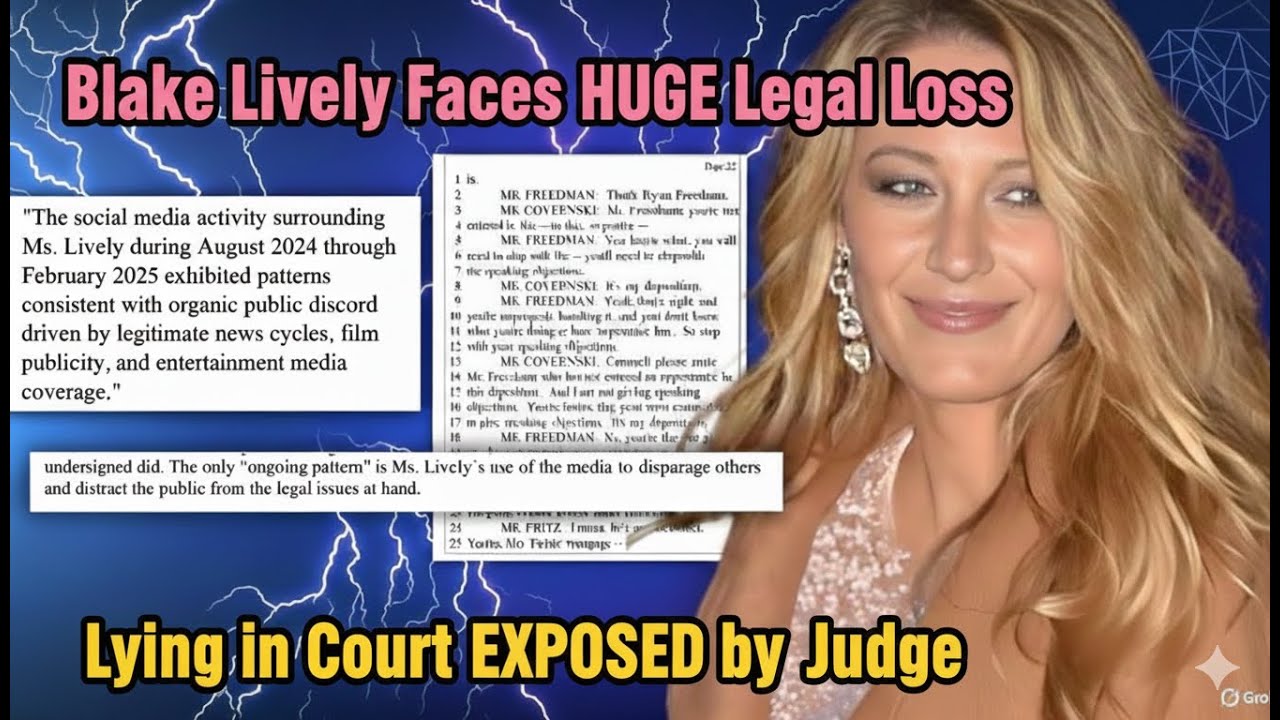 Blake Lively Accused of Misleading Court & Docket Manipulation in Major Legal Scandal