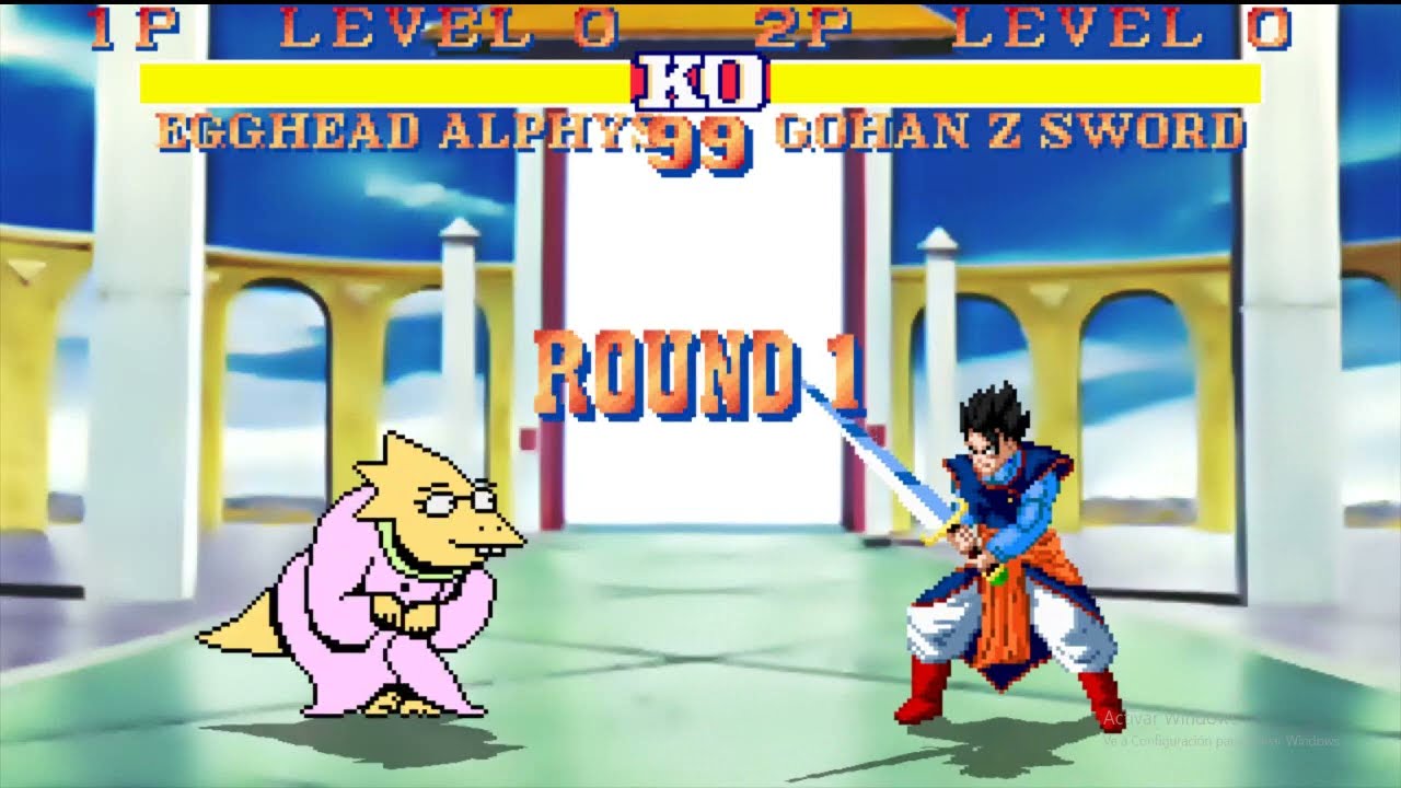 Mugen Battle #83 Egghead Alphys Vs Gohan Z Sword