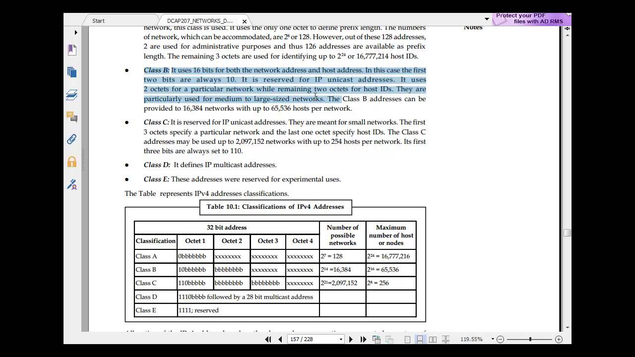 Network Layer in the internet - IP addressing