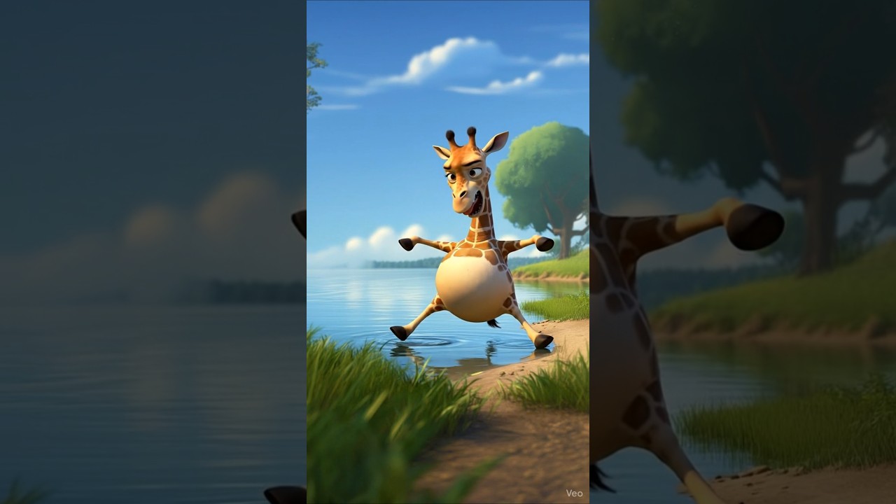 The Short-Neck Giraffe’s Struggle Is Real 😭🦒 