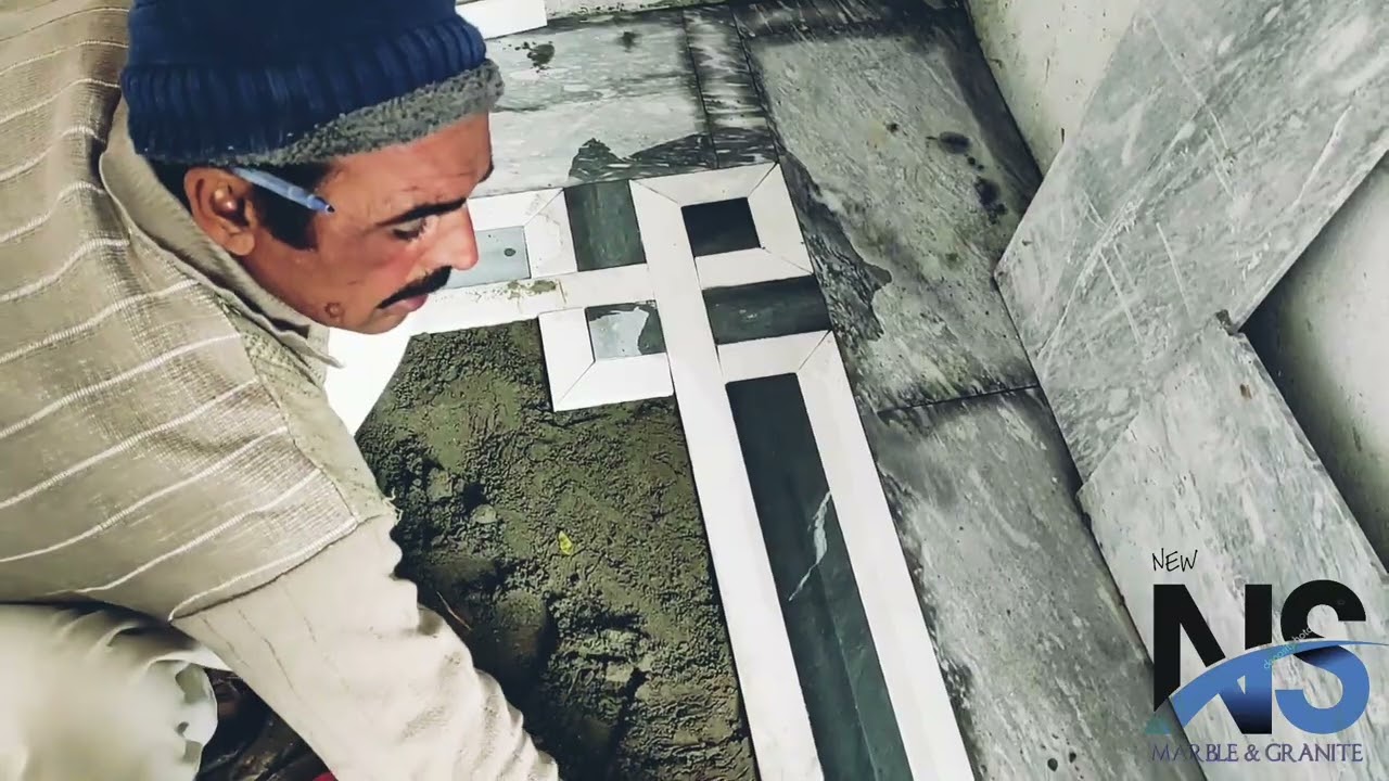 CUTTING THE MARBLE & THEN MAKING ROOM FOR IT.