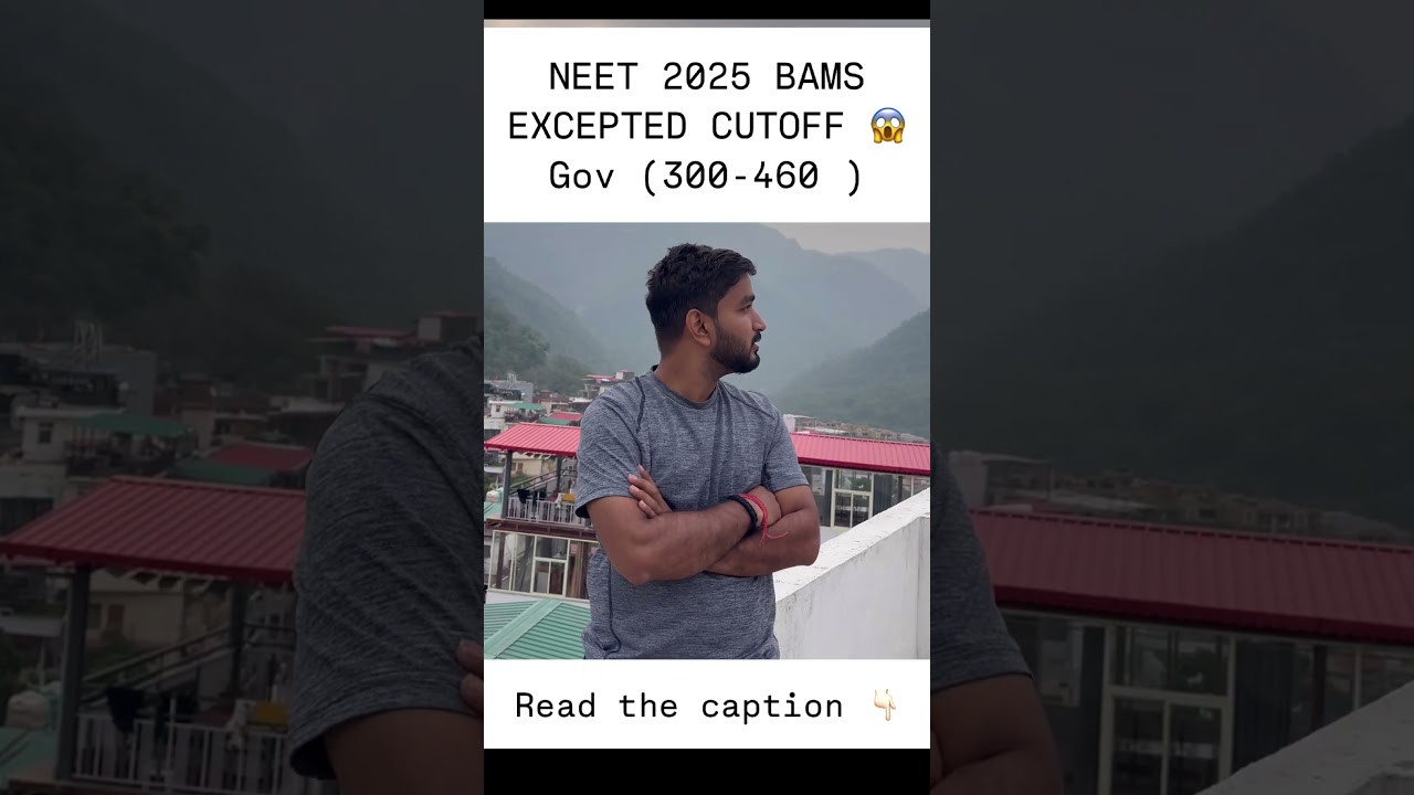 Neet 2025 BAMS CUTOFF 😱#neet #neet2025 #bams #cutoff #ytshorts #viral #trending #medico #mbbs #yt