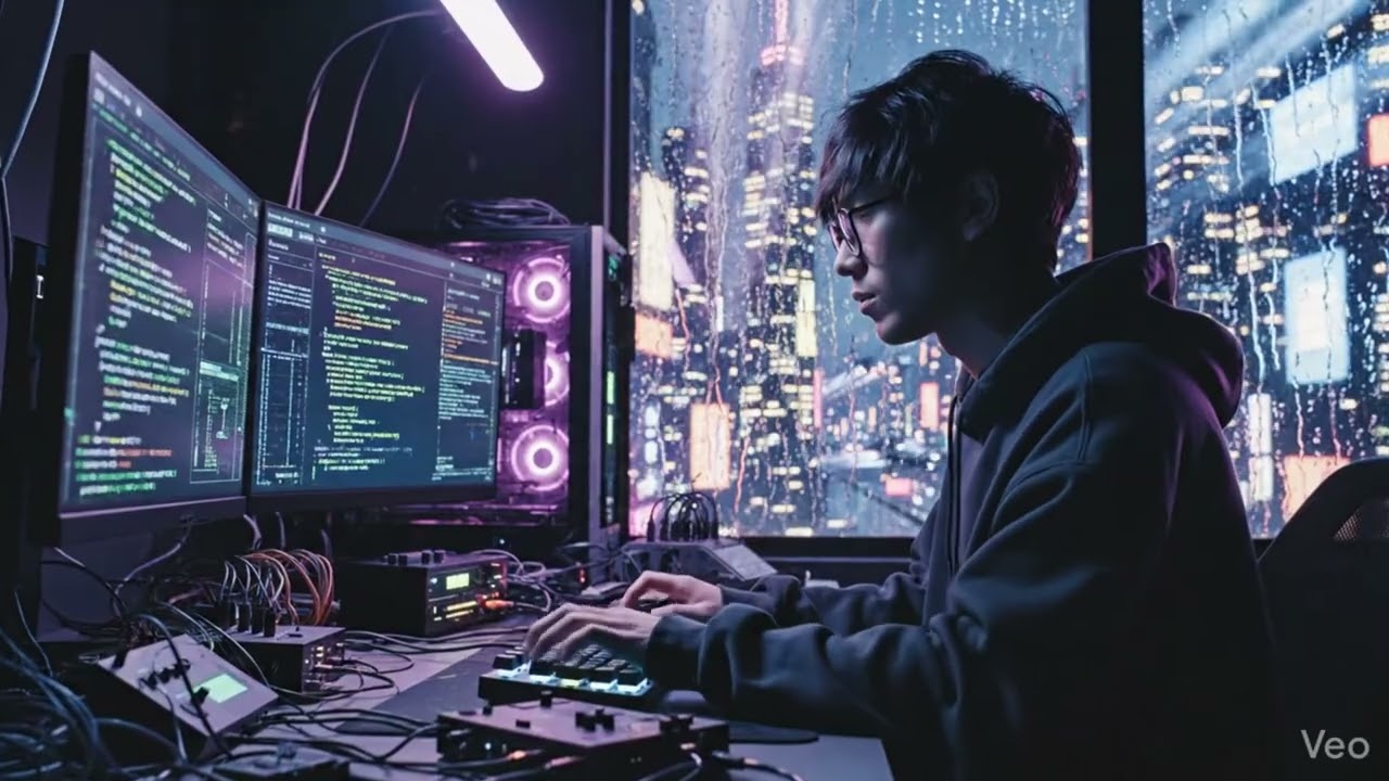 1h 20m Dark Cyberpunk 8D Audio 💻 Late Night Coding & Deep Focus
