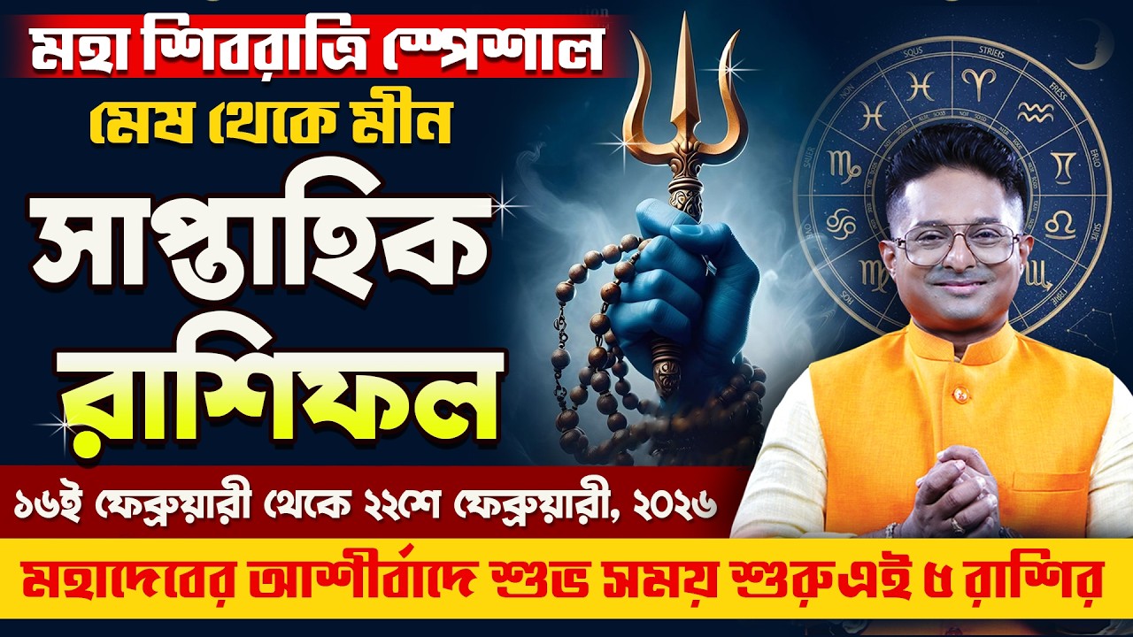 16th-22nd Feb Weekly Horoscope | Saptahik Rashifal | 3 Rashi Lottery | Achariya Debdutta