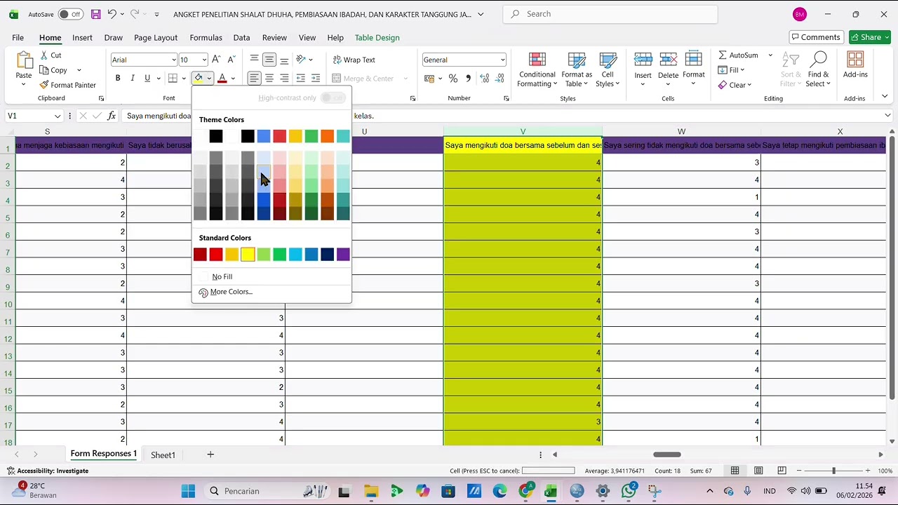 TUTORIAL MENGUBAH SKALA LIKERT MENJADI ANGKA SAMPAI MEMBEDAKAN SKOR POSITIF DAN NEGATIF