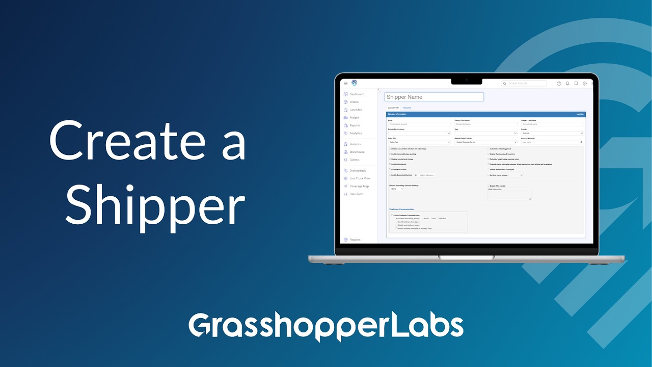 Adding a Shipper in Grasshopper Labs
