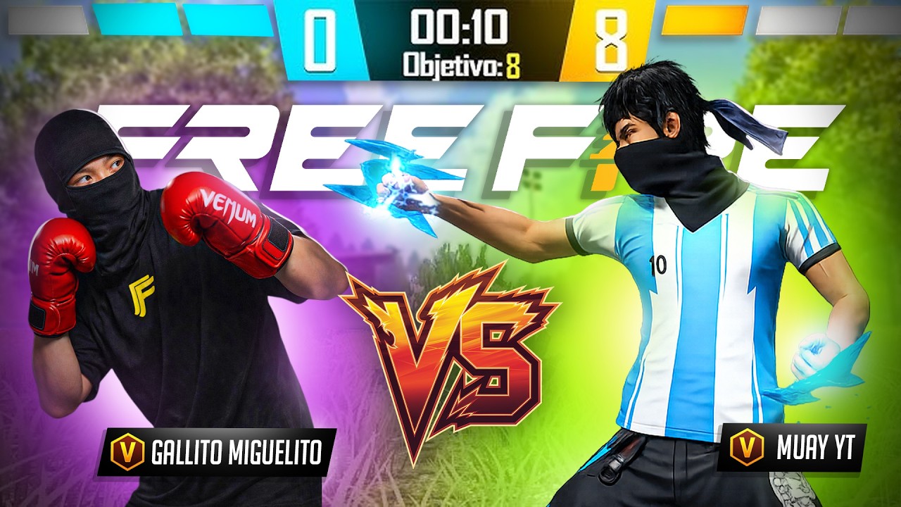 GALLITO MIGUELITO VS MUAY 😱 QUIEN ES MEJOR EN PVP? 🔥 #FreeFire