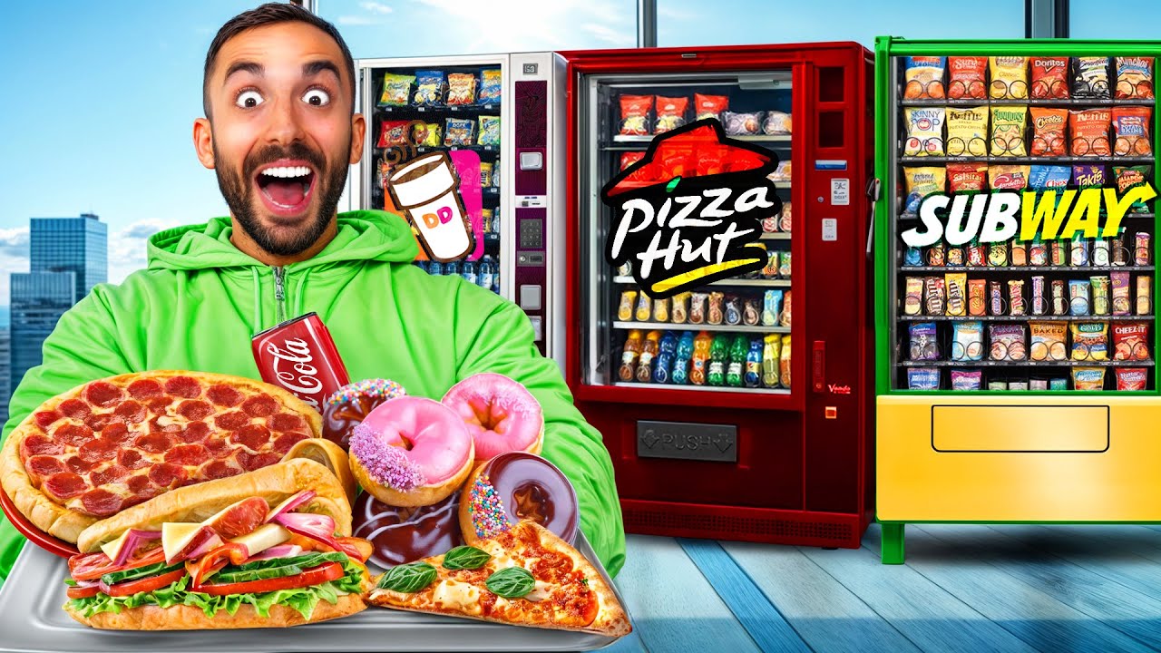 Mangio per 24h SOLO CIBO delle MACCHINETTE! *Rischio intossicazione?!*