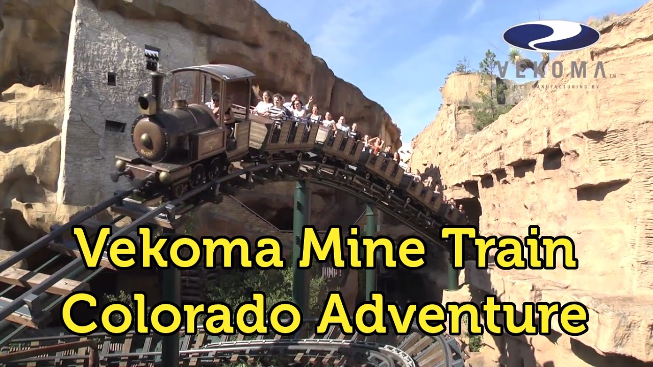 Colorado Adventure Roller Coaster at Phantasialand, Germany. A Vekoma Mine Train. Achterbahn