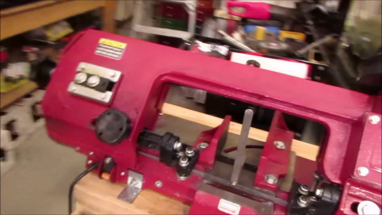 Harbor Freight 4x6 Bandsaw Item 93762  Item 62377 blade adjustment