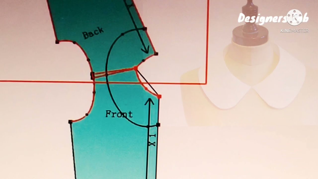 How to Draft Peter Pan Collar Pattern / Easy #Tutorial
