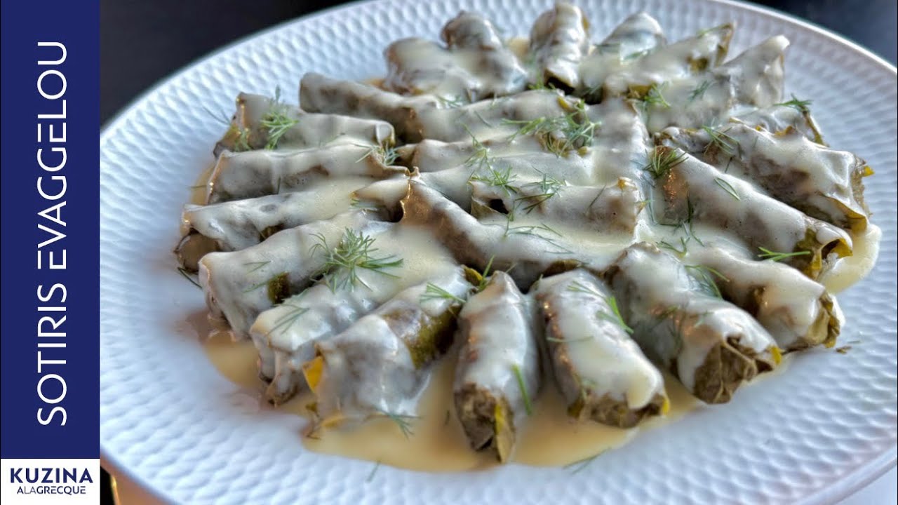 Αμπελοσαρμαδάκια Τυρναβίτικα Stuffed Vine Leaves from Tyrnavos| Sotiris Evaggelou