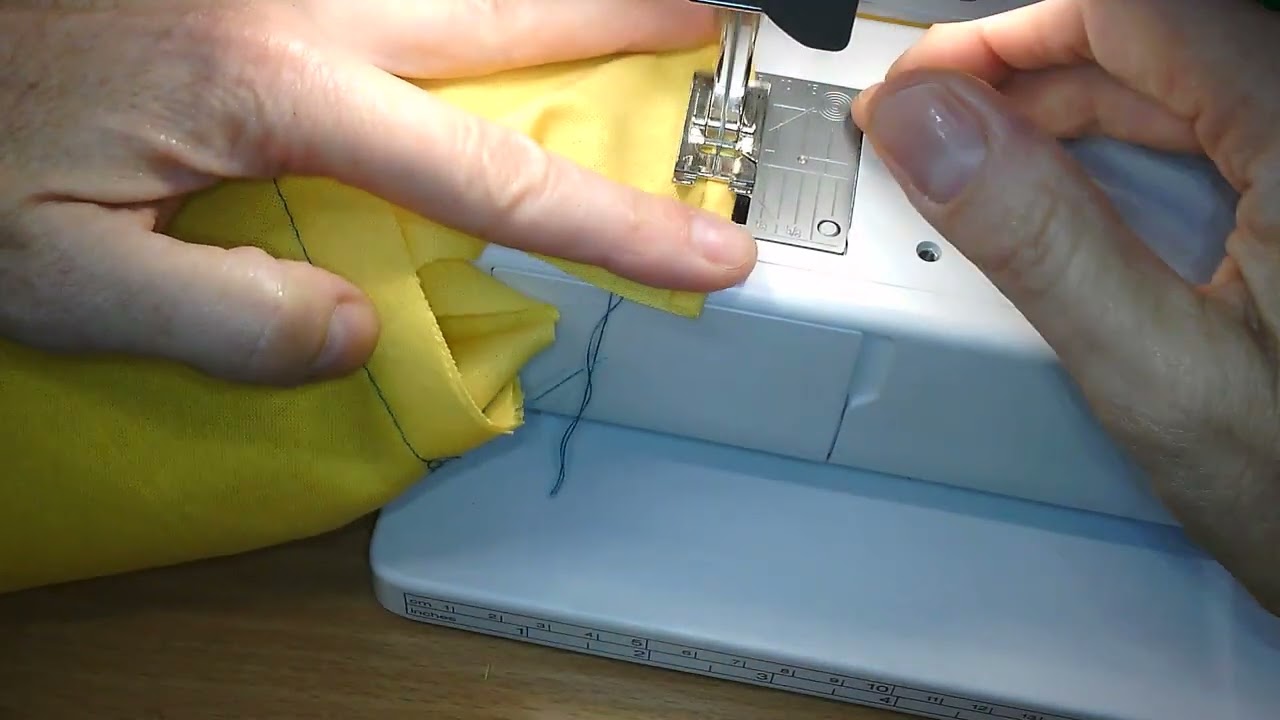 Sewing in the godet