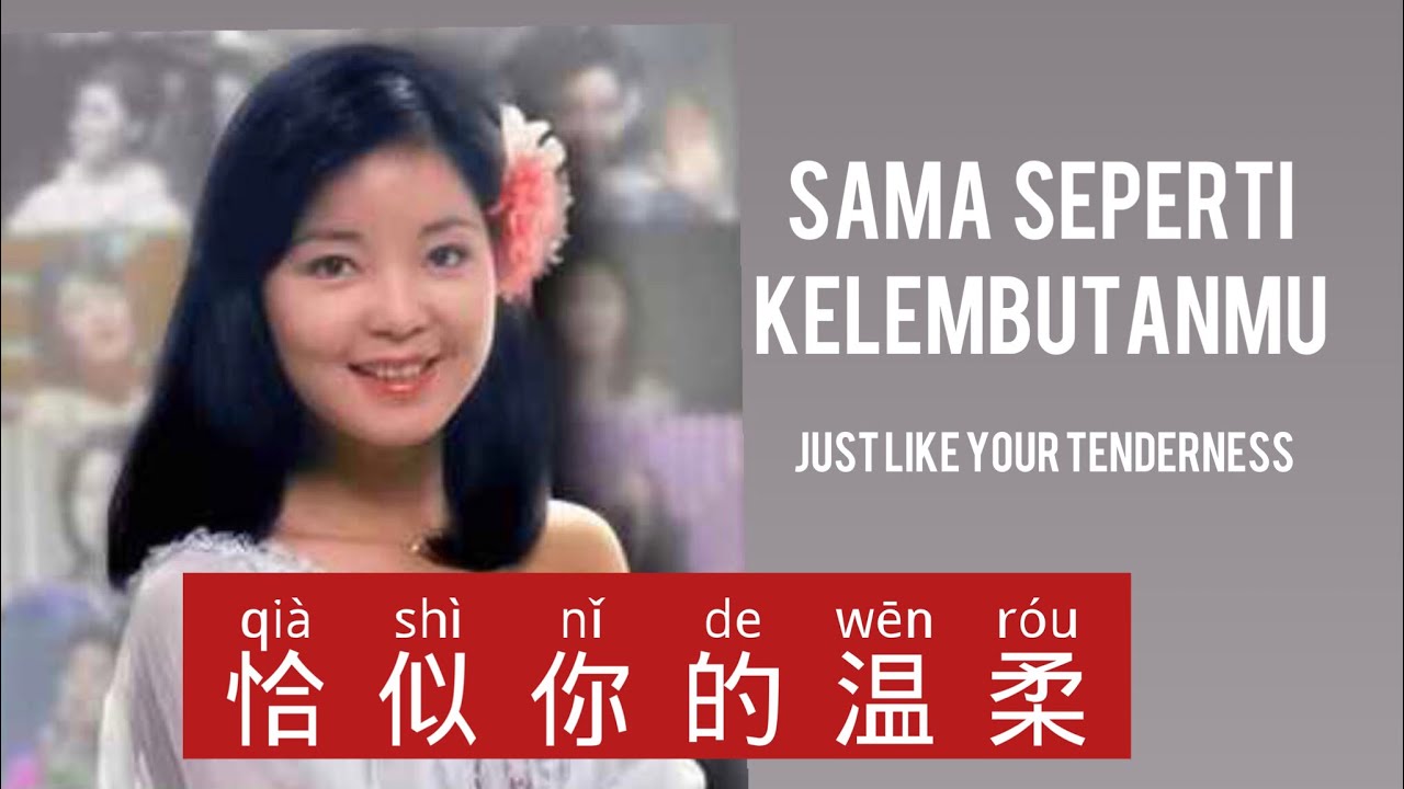 恰似你的温柔 - Qia Shi Ni De Wen Rou - Teresa Teng - 邓丽君 - Lagu Mandarin Subtitle Indonesia Pinyin