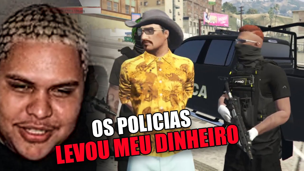 JMDECK JOGANDO GTA RP: POLICIAS LEVOU MEU DINHEIRO