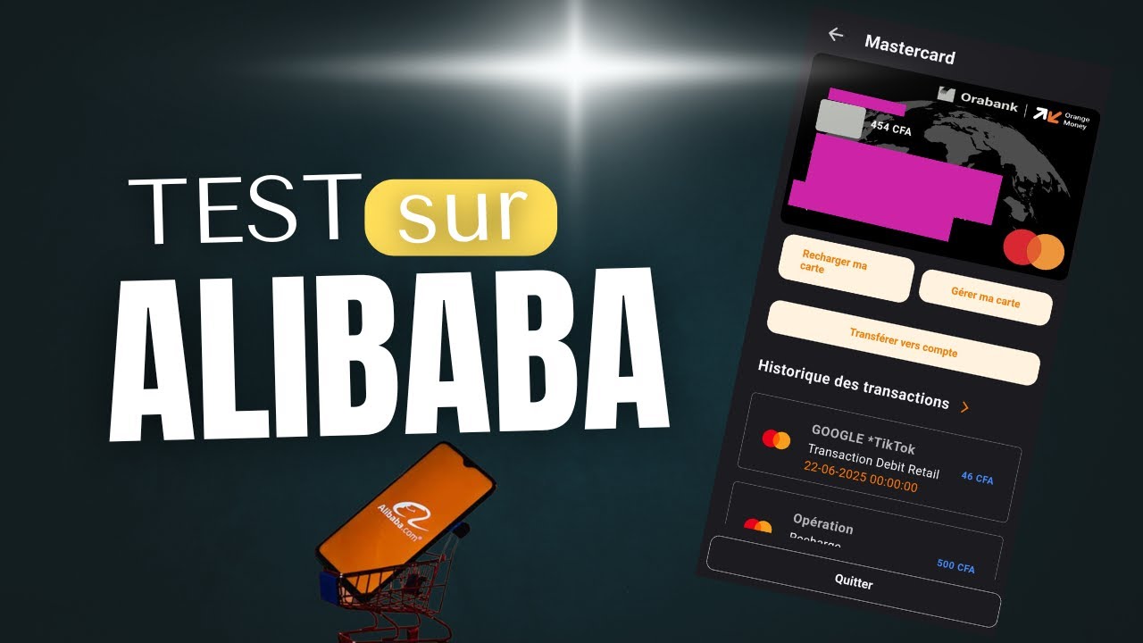 Est-il possible d'effeectuer un paiement sur Alibaba avec la Mastercard Orange MALI