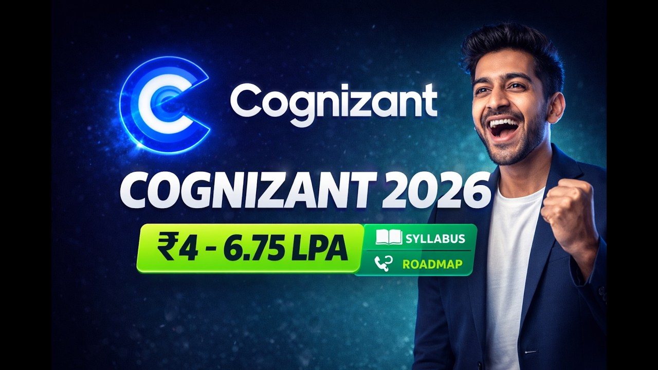 🔥 Crack Cognizant Hiring 2026 | Full Hiring Workflow & Syllabus | Salary ₹4–6.75 LPA | Full Guide ✅