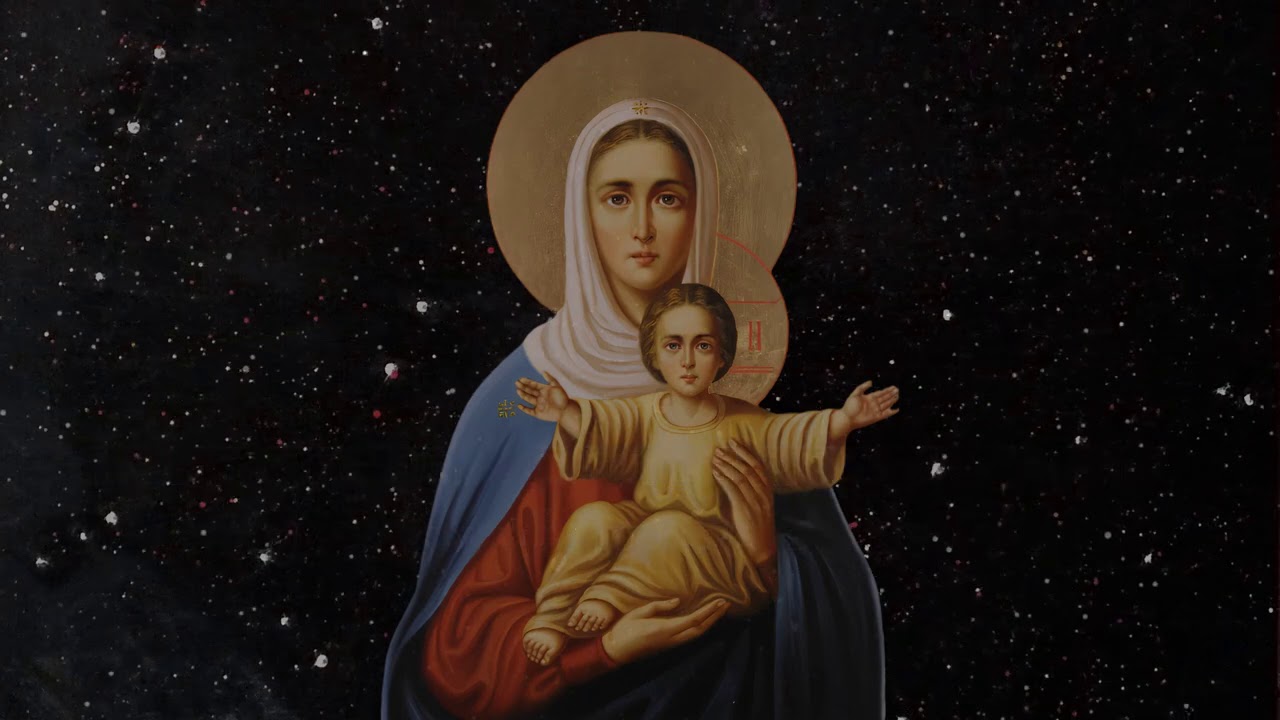 Orthodox Marian hymn:  Hail, O Virgin Mother of God/ Богородице Дево, радуйся (Lyric video)