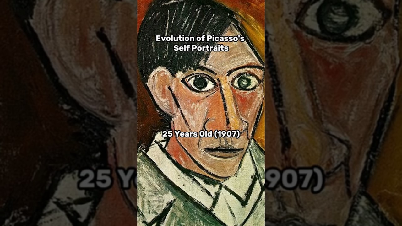 Evolution Of Pablo Picasso's Self Portraits #art #paintngs