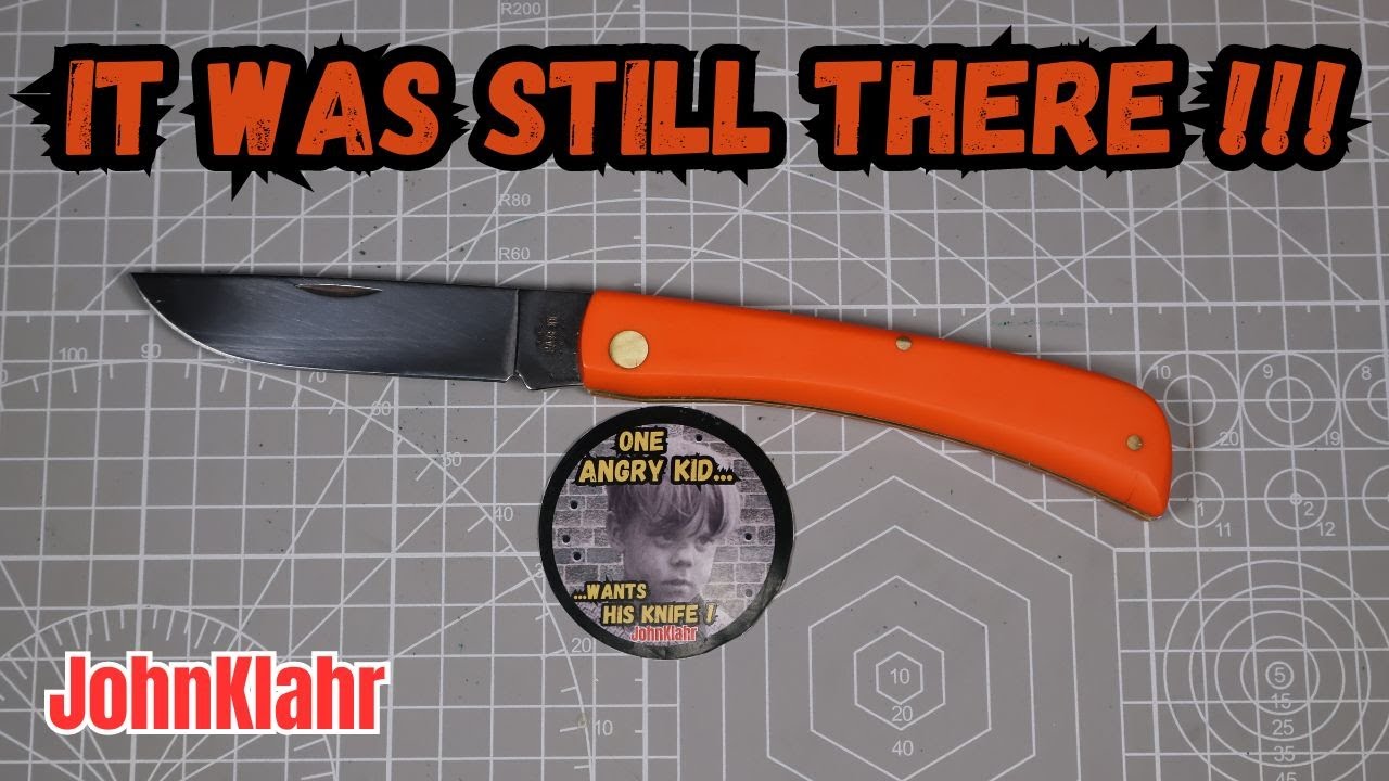 Case XX Large Sod Buster in Orange Synthetic handles at YouTube channel JohnKlahr