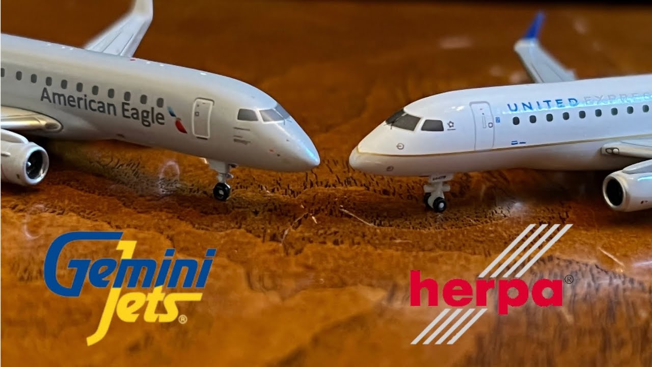 Model Comparison #2 - E Jets from GeminiJets and Herpa 1:400